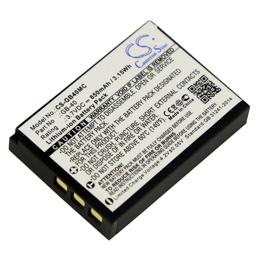 General Imaging E1030 E1040 E1050 E1235 E1240 E850 Replacement Battery-main