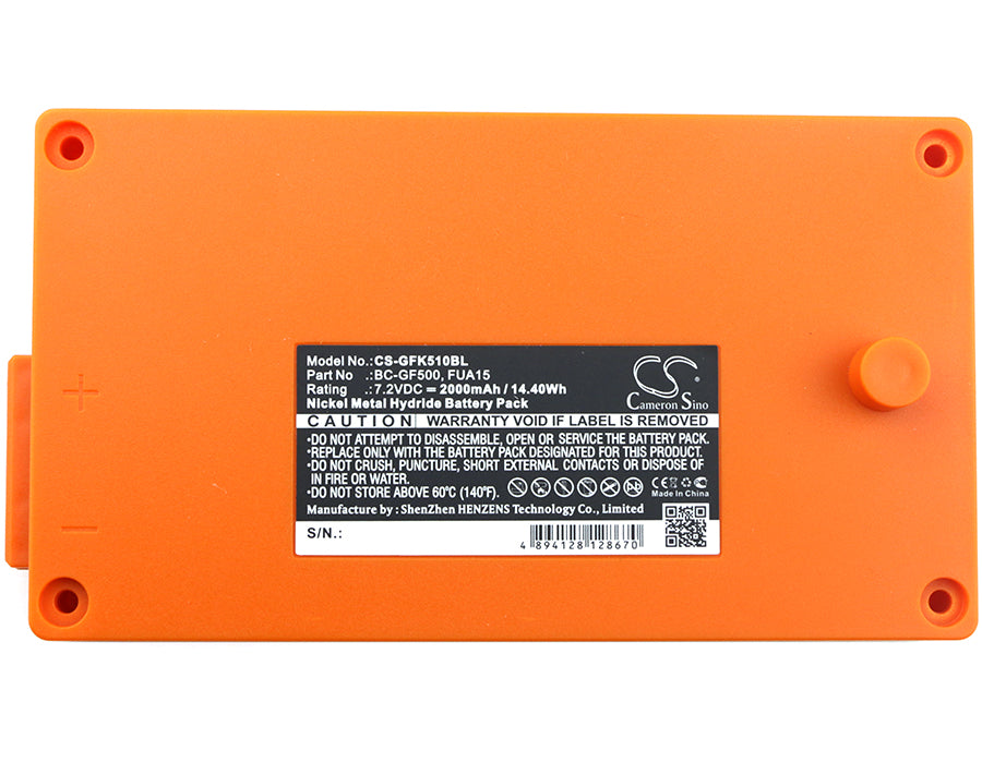 Gross Funk Crane Remote Control GF500 2000mAh Orange Remote Control Replacement Battery-3