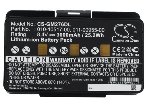 Garmin 010-00543-00 100054300 358010005430 3000mAh Replacement Battery-main