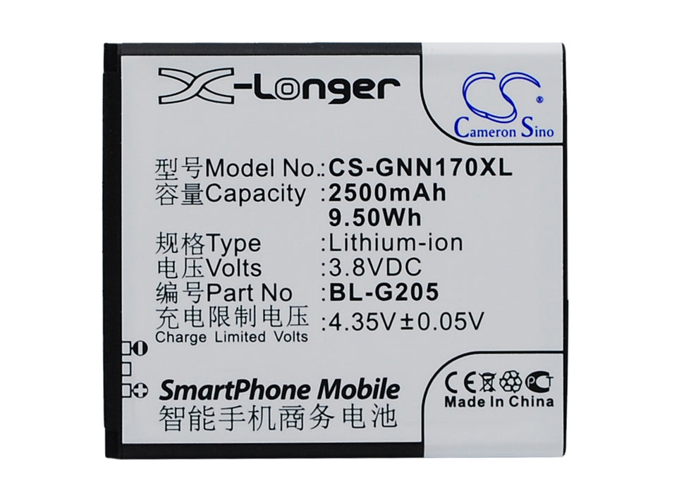 Gionee GN170 2500mAh Replacement Battery-main