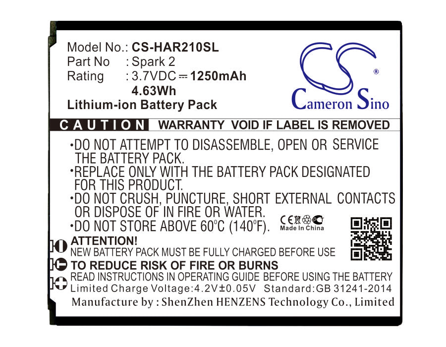 Highscreen Spark 2 Replacement Battery-main