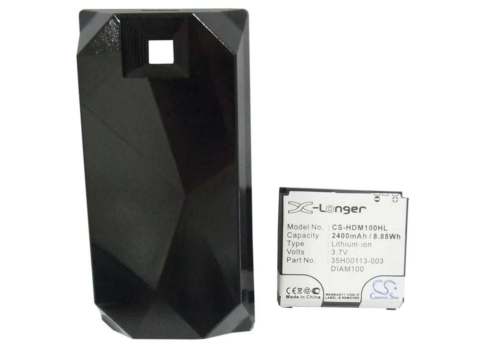 HTC Diamond Diamond 100 P3100 P3700 Touch Diamond 2400mAh Mobile Phone Replacement Battery-5