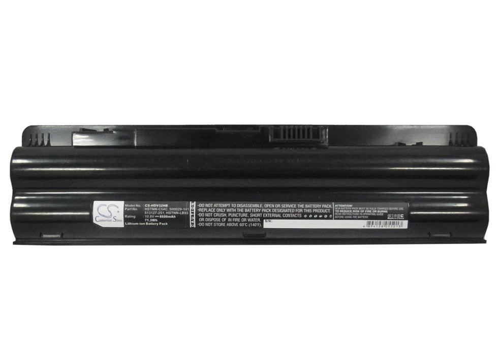 HP Pavilion dv3-2000 Pavilion dv3-2001tu Pavilion dv3-2001tx Pavilion dv3-2001xx Pavilion dv3-2002tu P 6600mAh Laptop and Notebook Replacement Battery-5