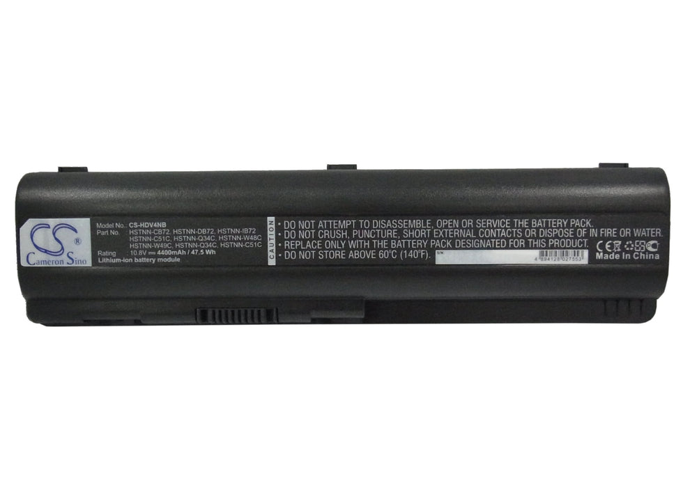 HP dv5-1017tx dv5-1018tx G60-200 G61 G70-100 G71 HDX X16-1100 HDX X16-1200 HDX X16-1300 HDX16-1140US P 4400mAh Laptop and Notebook Replacement Battery-5
