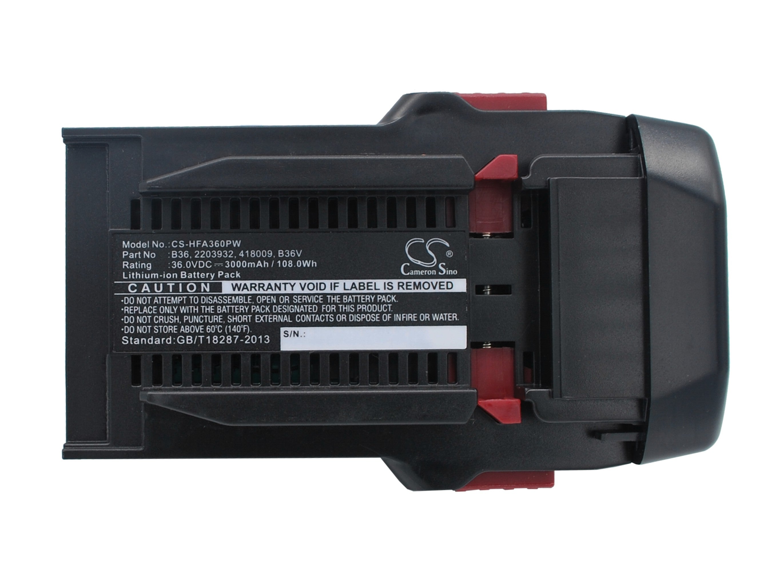Battery For Black&Decker 36V 3000mAh Li-ion Replacement Battery