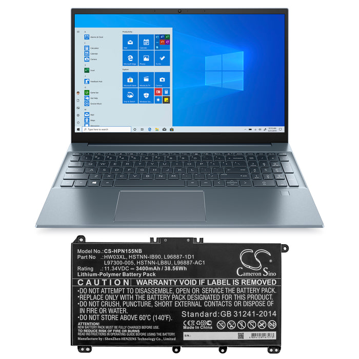 HP Pavilion 15 15-EG0000 Pavilion 15 EG0073CL Laptop and Notebook Replacement Battery-5