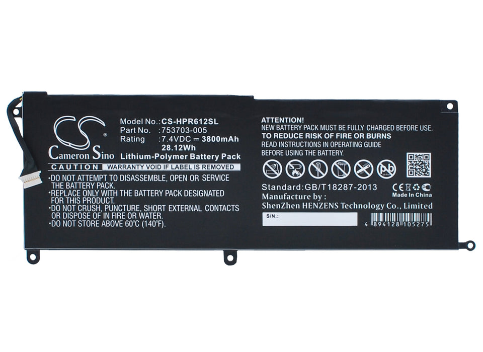 HP Pro x2 612 G1 Replacement Battery-main