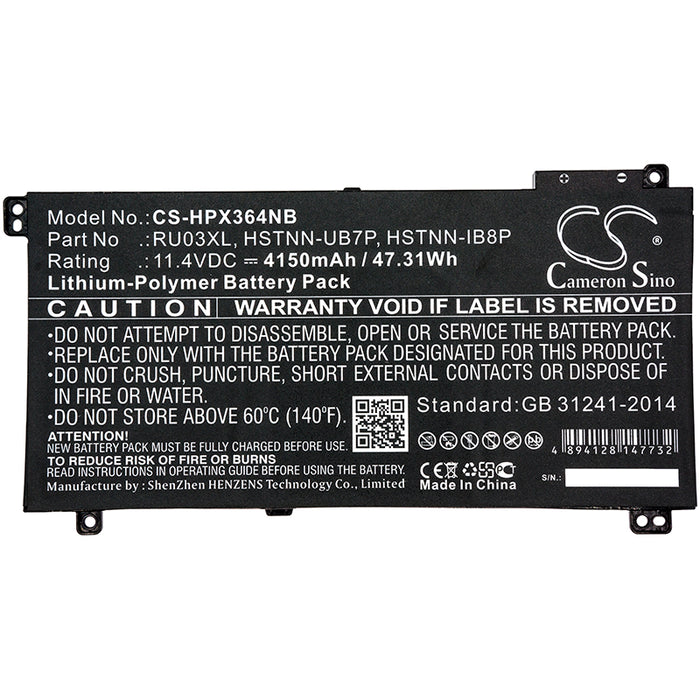 HP ProBook x360 11 G3 ProBook x360 11 G3 Education ProBook x360 11 G3 Education E PROBOOK X360 11 G4 ProBook x Laptop and Notebook Replacement Battery-5