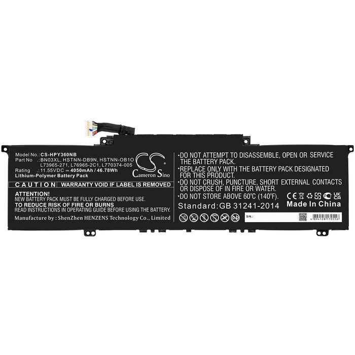 HP Envy 13 13-ba0003nu Envy 13 13-ba0004nu Envy 13 13-ba0010nr Envy 15-ed0000 x360 Envy X360 13-ar0082au Envy  Laptop and Notebook Replacement Battery-3