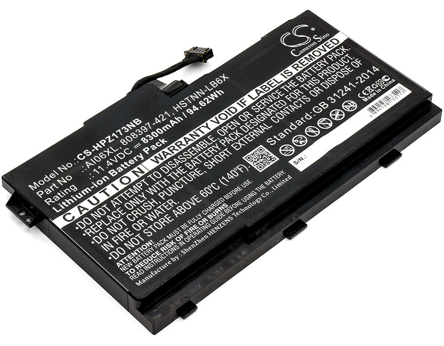HP ZBook 17 G3 ZBook 17 G3 (M9L94AV) ZBook 17 G3 ( Replacement Battery-main