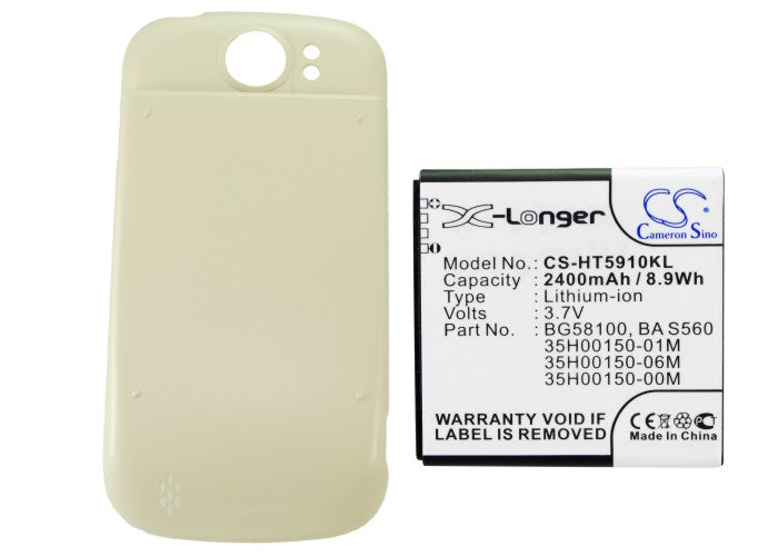 T-Mobile Doubleshot Mytouch 4G Slide PG59100 2400mAh Khaki PDA Replacement Battery-5