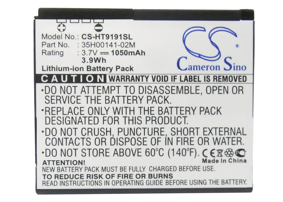 T-Mobile myTouch HD PD98120 1050mAh Mobile Phone Replacement Battery-5