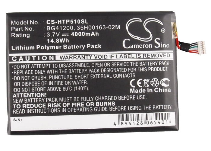 HTC P510 Tablet Replacement Battery-6