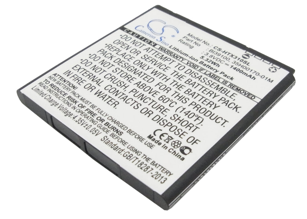 HTC Bass Bunyip Eternity PI39110 Runnymede 1400mAh Replacement Battery-main