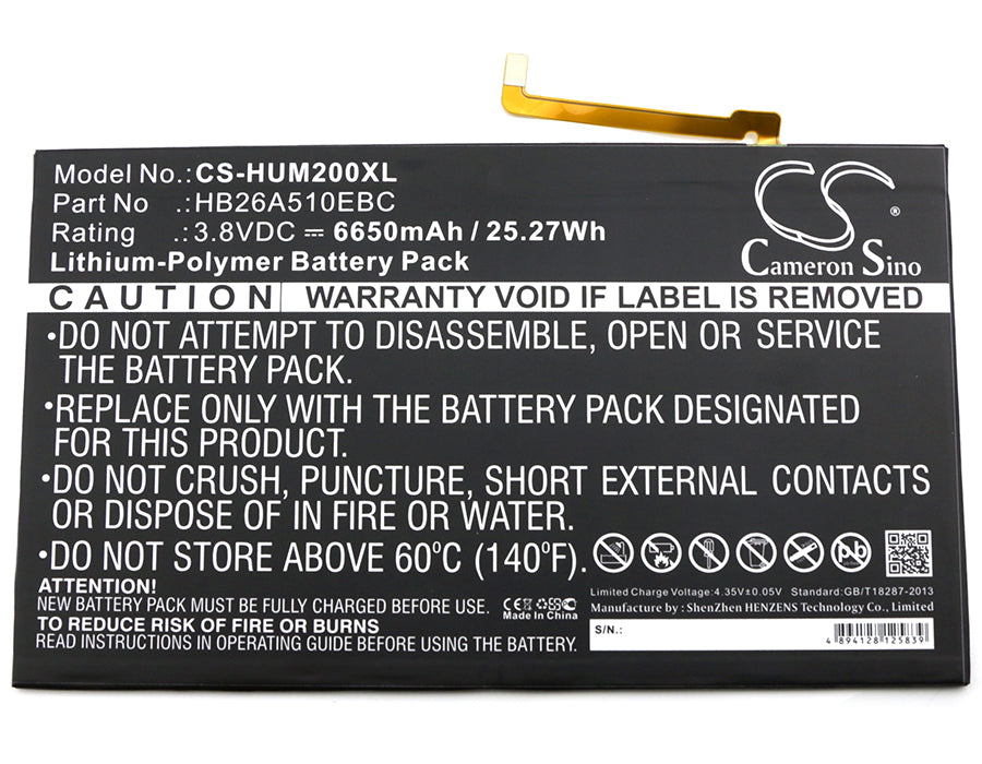 Huawei BAH-L09 FDR-A01w FDR-A03L M2-A01L M2-A01W M3 Lite 10 Mediapad M2 10.0 Mediapad M2 10.0 Premium Editi Mediapad M2 10. Tablet Replacement Battery-3