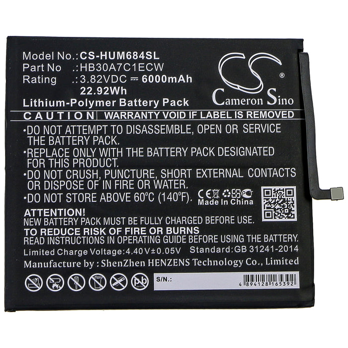 Huawei MediaPad M6 8.4 VRD-AL09 VRD-W09 Replacement Battery