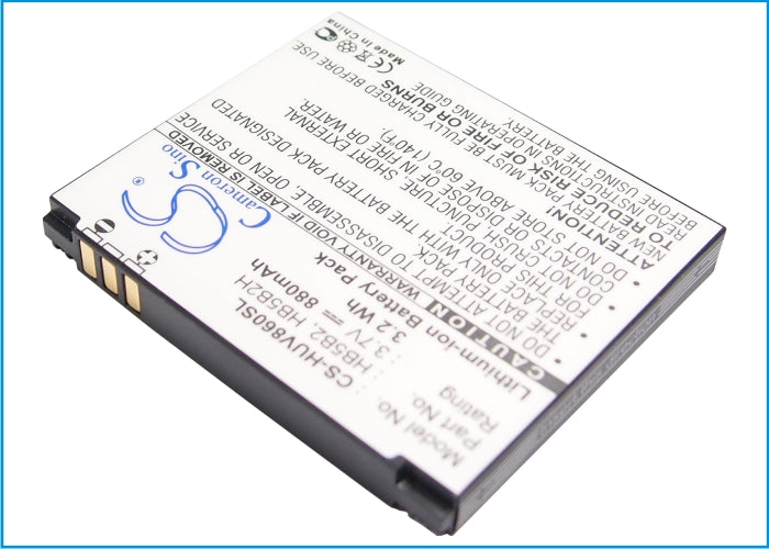 Huawei C5900 C5990 C6000 C7600 T5900 U550 U 880mAh Replacement Battery-main