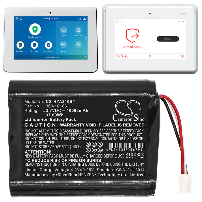 ADT ADT5AIO ADT7AIO Command Smart Security Panel 10000mAh Alarm Replacement Battery-6
