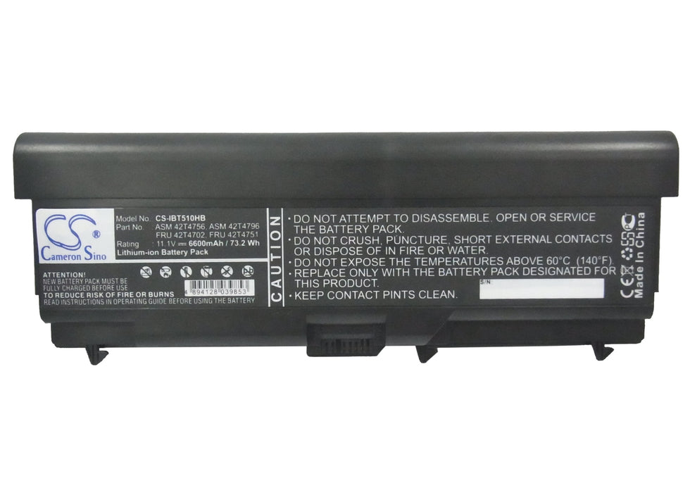 Lenovo ThinkPad 70+ ThinkPad E40 ThinkPad E50 ThinkPad Edge 0578-47B ThinkPad Edge 14in ThinkPad Edge  6600mAh Laptop and Notebook Replacement Battery-5