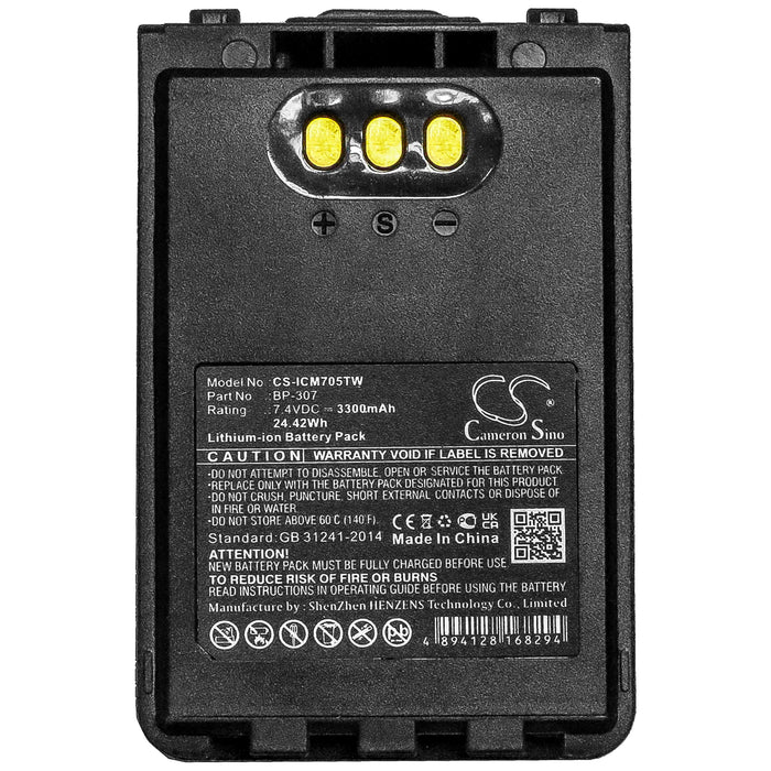 Icom IC-705 ID-31E ID-51E ID-52E IP-100H IP-501H IP-503H Two Way Radio Replacement Battery-5
