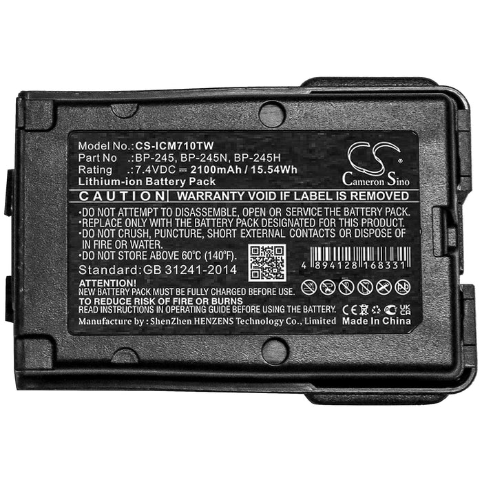 Icom IC-M71 IC-M72 IC-M73 IC-M73 Euro IC-M73 Plus Two Way Radio Replacement Battery-5