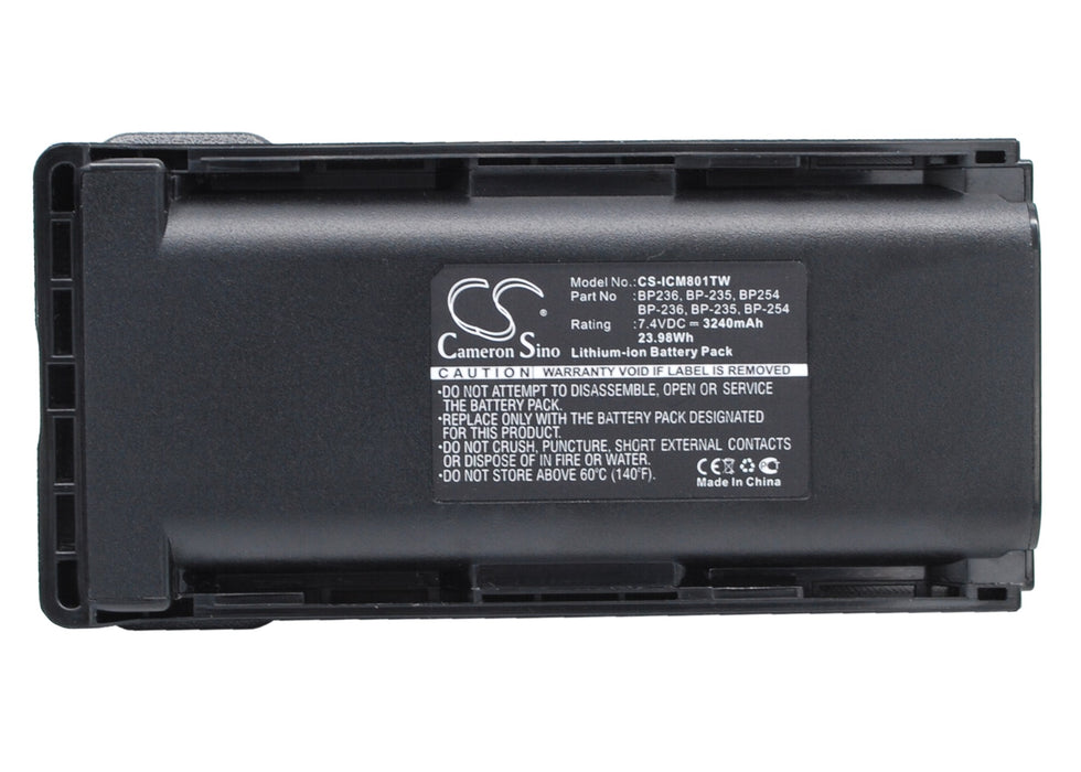 Icom IC-F70 IC-F70D IC-F70DS IC-F70DST IC- 3240mAh Replacement Battery-main