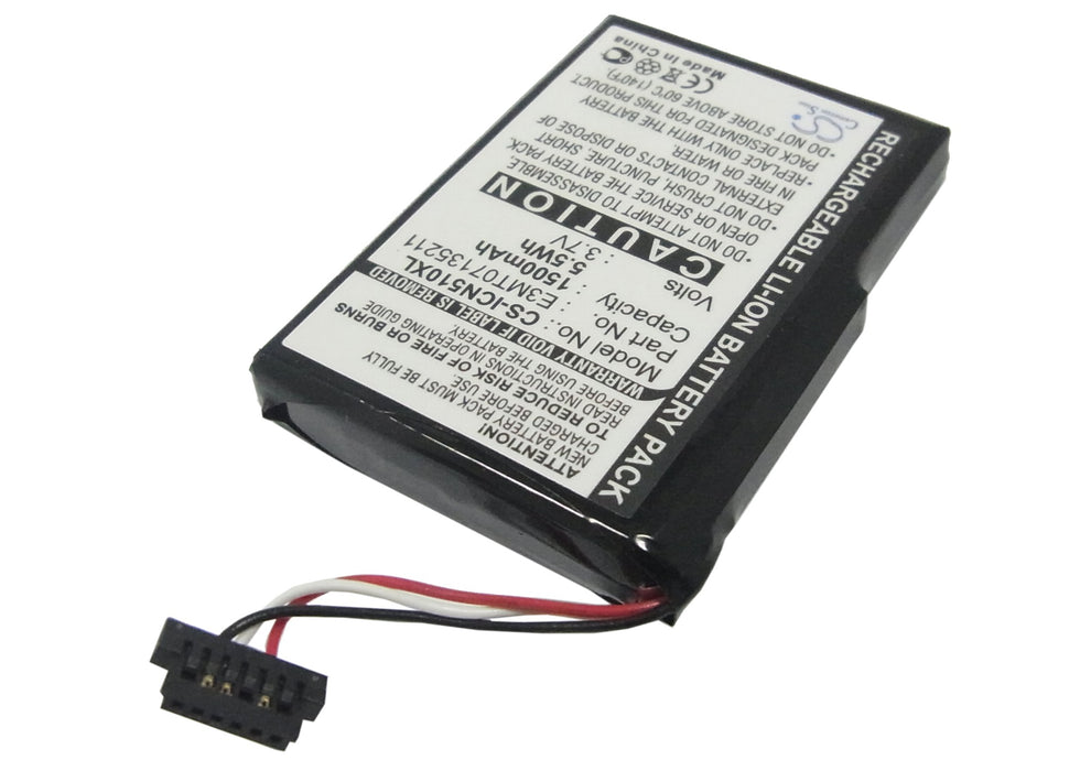Navman iCN 510 iCN 520 iCN 530 iCN550 1500mAh GPS Replacement Battery-2