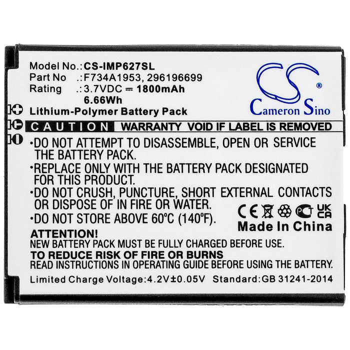 Ingenico IMP627 IMP627-USBLU01A IMP657 IMP657-USJRS01A iSMP4 Payment Terminal Replacement Battery-3