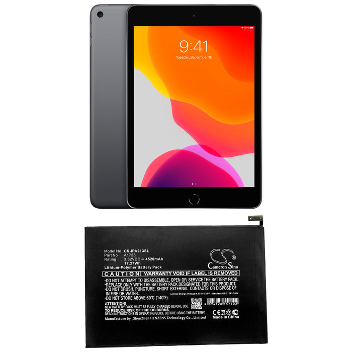 Apple A2124 A2126 A2133 iPad mini 5 MUQX2LL A Tablet Replacement Battery-5