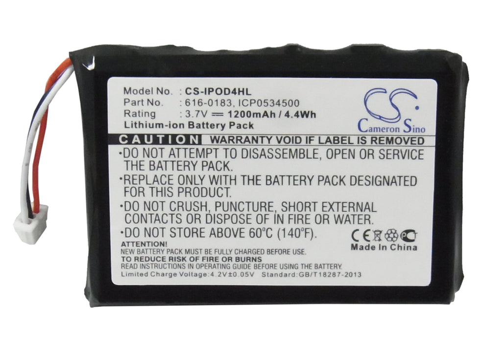 Batteria Per IPod 4th Generation 1200mAh | Compatibile Con A1059, A1099 | Ricambio Ad Alta Capacità - Foto 13