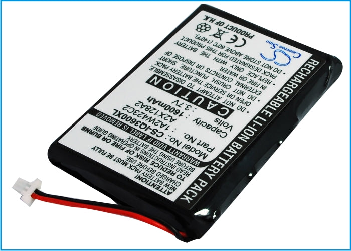 Garmin iQue 3200 iQue 3600 iQue 3600a 1600mAh GPS Replacement Battery-2