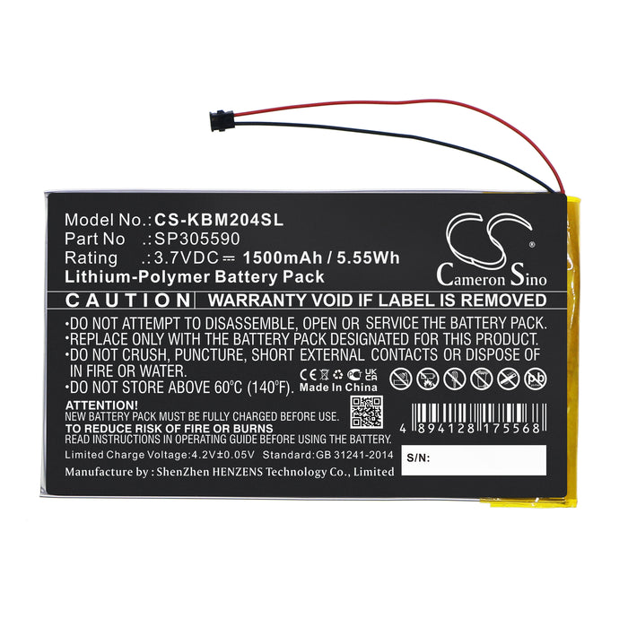Kobo DuraForce Pro 2 E6910 E6920 eReader Replacement Battery ...