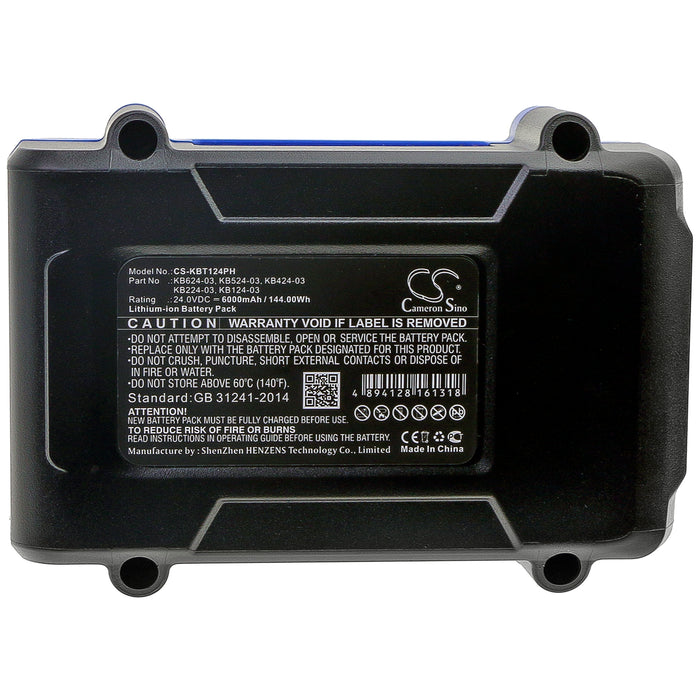 Kobalt 0856455 1518740 KDD 524B-03 KDP 524 6000mAh Replacement Battery-5