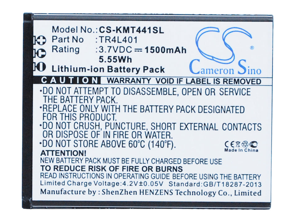 Kazam TR4L4044044-01 Trooper 440L Trooper 441L Replacement Battery-main