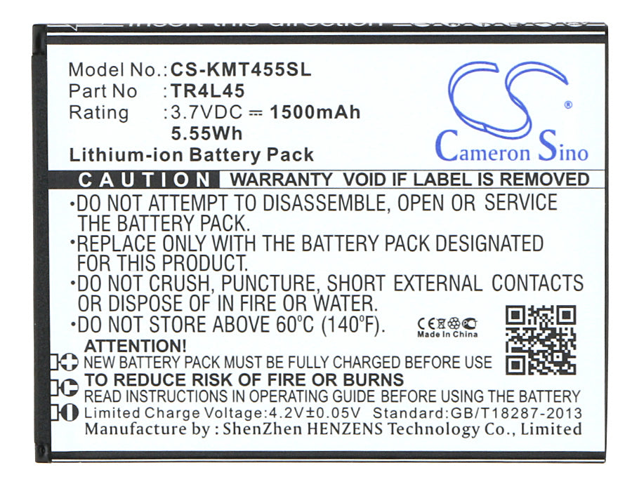Kazam Trooper 445L Mobile Phone Replacement Battery-5