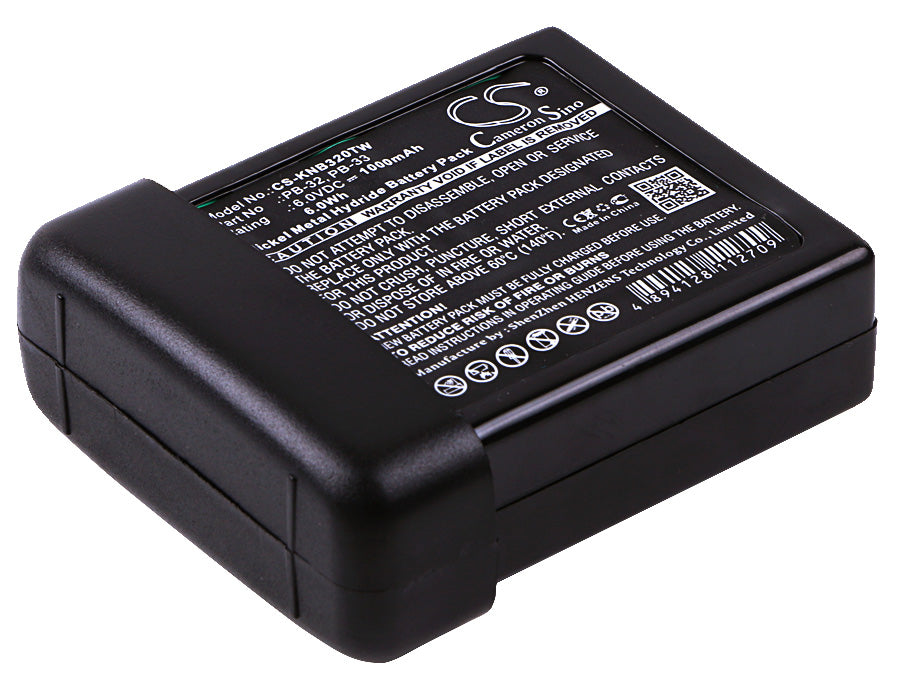 Batterie Ni-MH 1000mAh 6V Compatible Kenwood – Modèles H-79A, TH-208, TH-22, TK-208, Et Plus – Noir