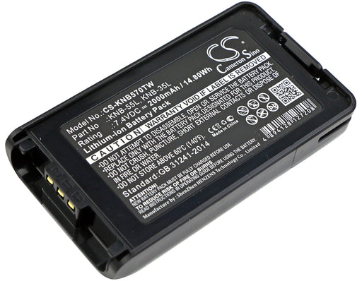 Kenwood NX-220 NX-320 NX-3220 NX-3320 TK-2 2000mAh Replacement Battery-main