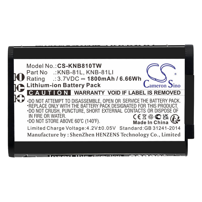Kenwood NX-P500 TK-3601D Two Way Radio Replacement Battery