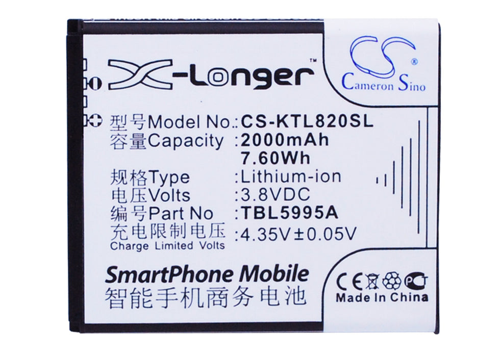 K-Touch L820 L820c Replacement Battery-main