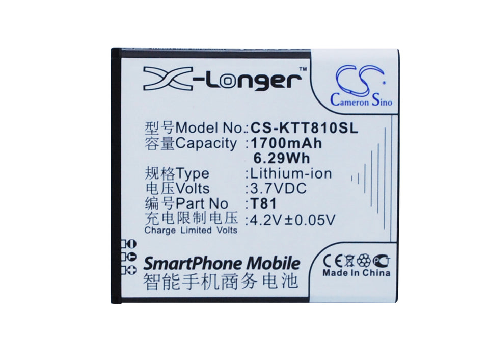 K-Touch T81 Mobile Phone Replacement Battery-5
