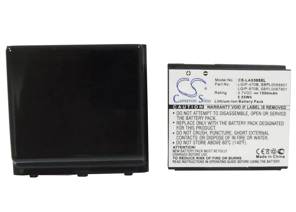 LG AX565 LX570 Muziq UX565 Mobile Phone Replacement Battery-5
