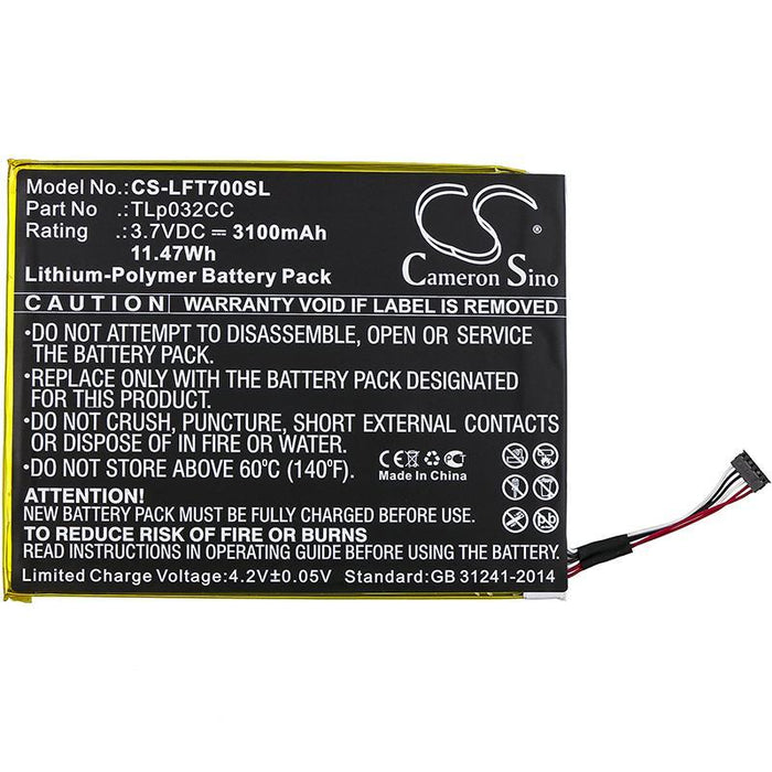 Alcatel 9005X One Touch Pixi 3 8.0 One Touch Pixi 3 8.0 4G One Touch Pixi 8 8.0 3G OT-9005X OT-9023 OT-9023A OT-9023X Pixi  Tablet Replacement Battery-2