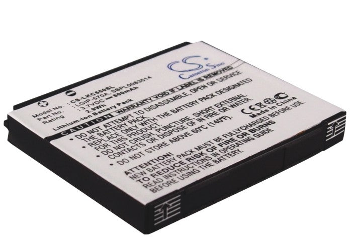 LG CF750 Cookie Plus GD550 GD550 Pure GS500 GS500v Replacement Battery-main