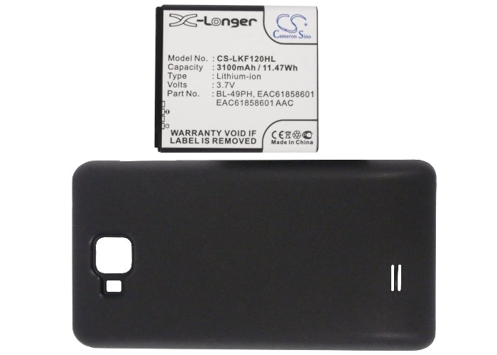 LG F120 F120K F120L 3100mAh Mobile Phone Replacement Battery-5