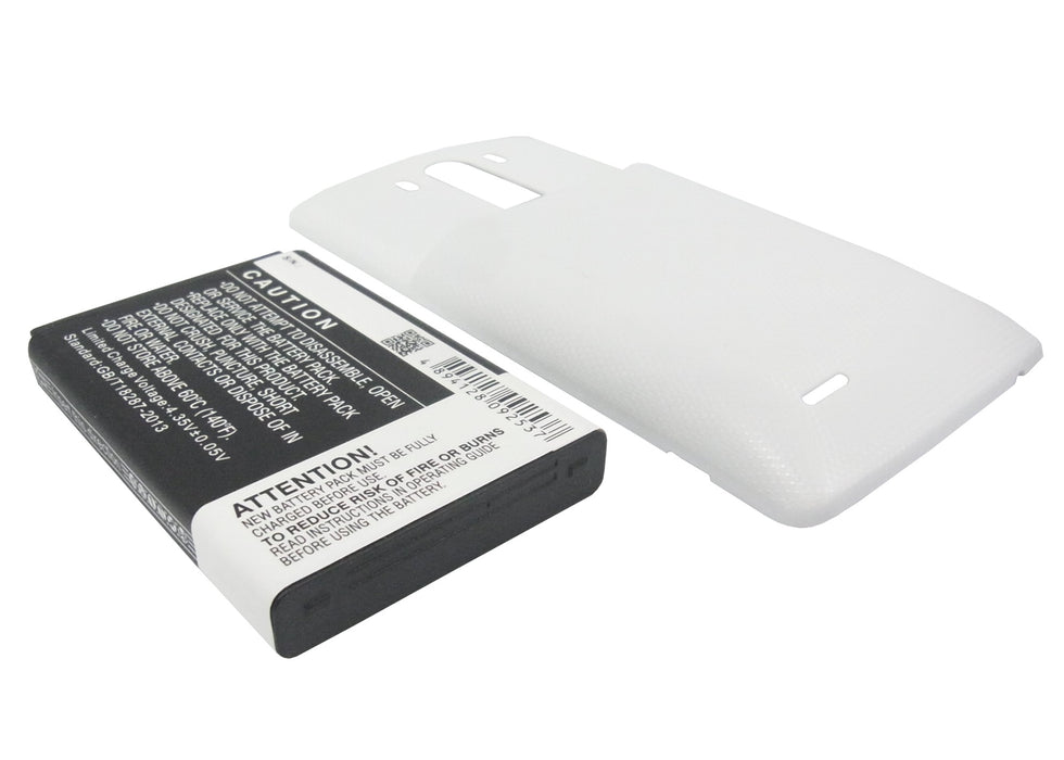 LG D830 D850 D850 LTE D851 D855 D855 LTE D855AR D855K D855P F400 G3 LS990 LS990 LTE VS985 6000mAh White Mobile Phone Replacement Battery-4