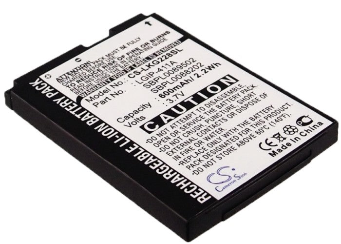 LG CG180 CG810 KG288 KG375 LX160 Replacement Battery-main