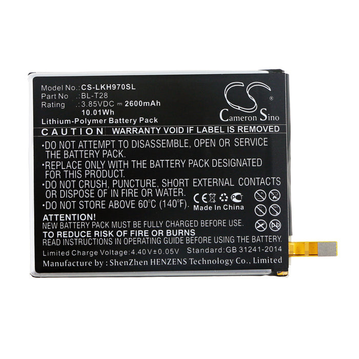 LG CV5A H970 L-03K LMQ610EM LMQ610EMW LMQ610FS LMQ610NA LMQ610NM LMQ610YB Q610MA Q610TA Q7 Alpha Q7 Alpha LTE Q7 Dual Mobile Phone Replacement Battery-3