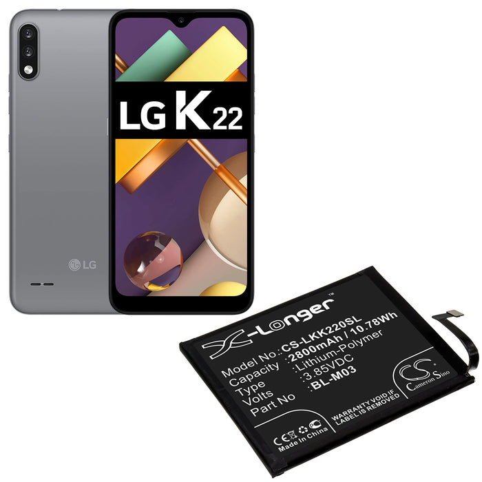 LG K200BMW K22 2020 K22+ 2020 LMK200BAW LMK200BMW LMK200EMW Mobile Phone Replacement Battery-5