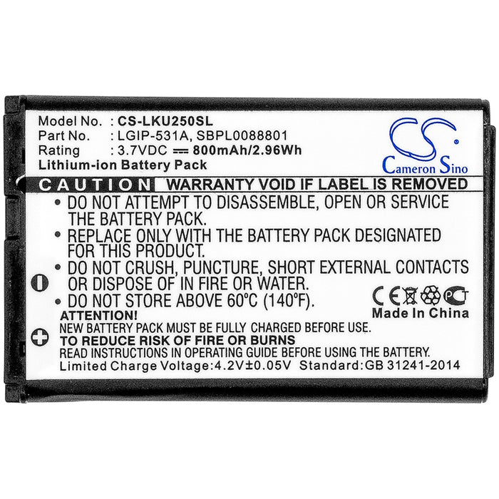 T-Mobile A170 A180 Mobile Phone Replacement Battery-3