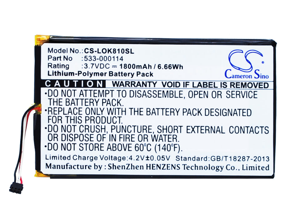 Logitech IIIuminated Keyboard K810 K810 Replacement Battery-main